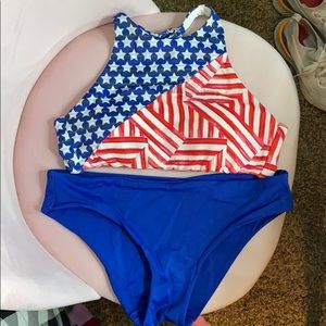 American Flag Bathing Suit